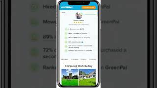GreenPal lawn care on demand mobile app preview screenshot 3