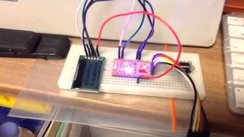 TEST LCD connected with I2C