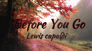 Lewis Capaldi - Before You Go (Lyrics) 4k
