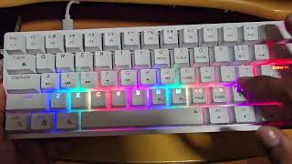 Light Test | AULA F3261 | Red Switch Linear