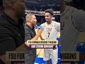 FSU forward Chauncey Wiggins after the Noles HOT shooting night in the ACC Tournament 🔥 #cbb #fsu