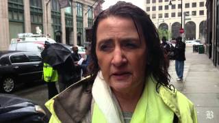 Boston taxi drivers protest