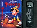 Opening To Pinocchio US VHS 1993