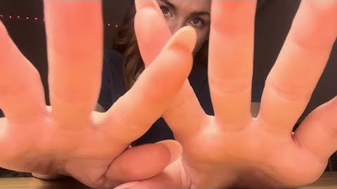 my first asmr video! (lofi, hand movements, nails, soft spoken voice triggers) 💫 