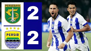 Highlights  Persebaya Surabaya Vs Persib Bandung  Pekan 24 Super League 202526
