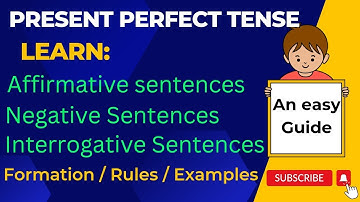 Present Perfect Tense Affirmative | Negative & Interrogative Sentences | Easy Explanation.