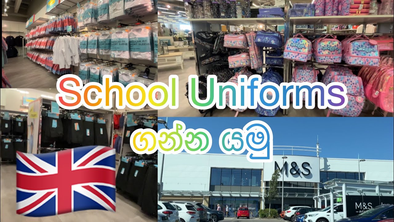 M&S Shopping Vlog School Uniforms in UK A Day in my life Sinhala