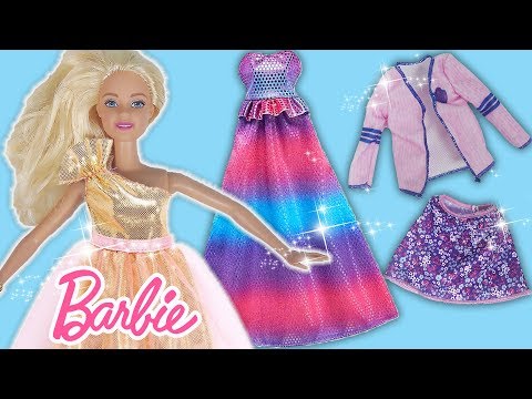 Barbie Bebek Yeni Kıyafetlerini Deniyor | Barbie Doll Dress Up New Clothes