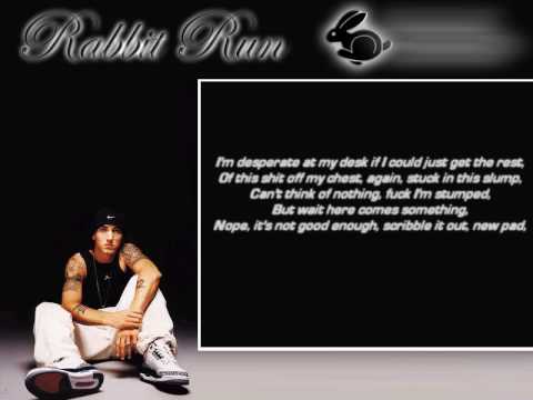Eminem Rabbit Run W Lyrics Youtube Eminem Rabbit Run W Lyrics Youtube