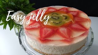 Jelly CheeseCake recipe|no bake|
