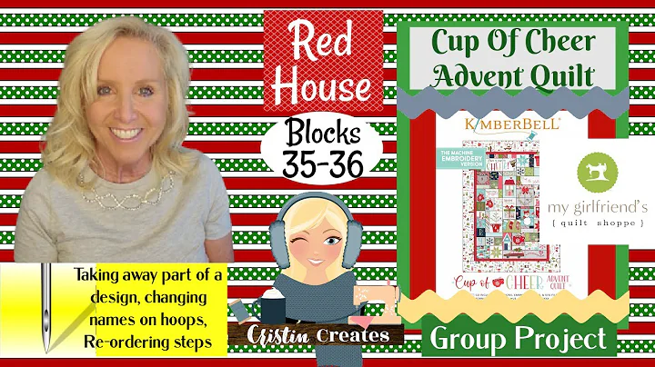 Kimberbell Cup Of Cheer Quilt - Blocks 35-36  - Re...