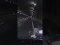 転倒したバイクのライダーをはねてしまう車#shorts