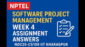 NPTEL Software Project Management Week 4 Assignment Answers | noc25-cs109 IIT Kharagpur (2025)