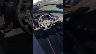 2020 Ferrari 488 Pista Spider presented in a RARE Azzurro La Plata over Blu Scuro Alcantara!