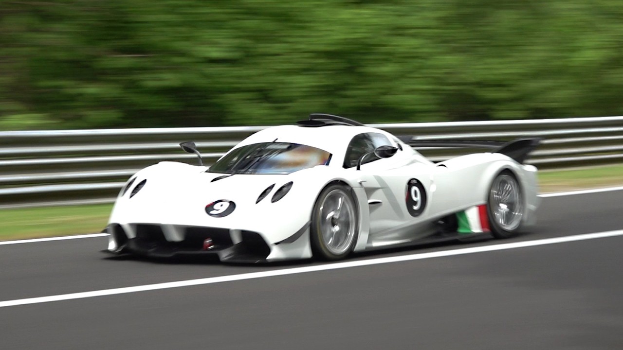 Pagani Huayra R with UNRESTRICTED Exhaust SOUNDS at Circuit Spa Francorchamps!