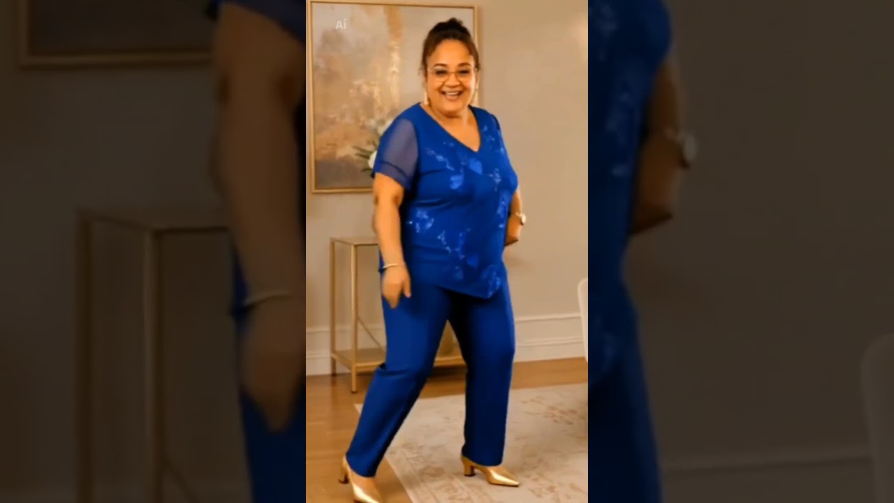 💙✨ Stepping into the day with confidence, joy, and a little royal blue! 💃🏽