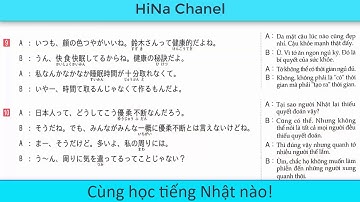 Luyện nói tiếng Nhật Shadowing N2- N1 _ Unit2 Section2
