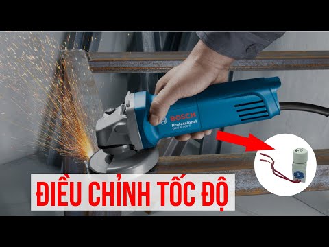 Video: Cách Tự Tay Làm Bộ điều Khiển Tốc độ Cho Máy Mài, Cách Giảm Hoặc Tăng Tốc độ + Video Hướng Dẫn