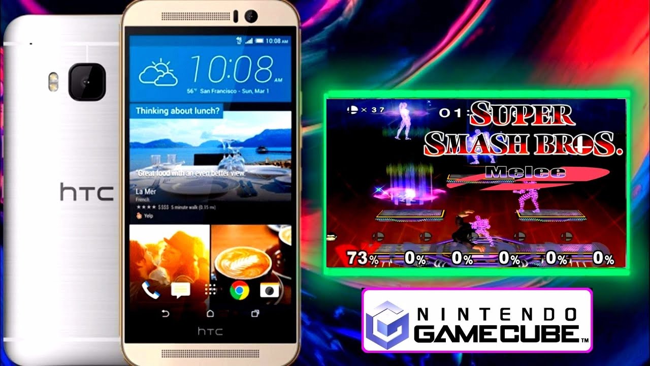 Super Smash Bros. Melee dolphin Emulador HTC One M9 Android 7.0 3GB RAM 32GB ROM SD 810 EN 2019