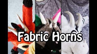 //Tutorial #19// Fabric Horns for Fursuits + PDF Pattern