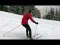 Improve your wedge christie on cross country skis