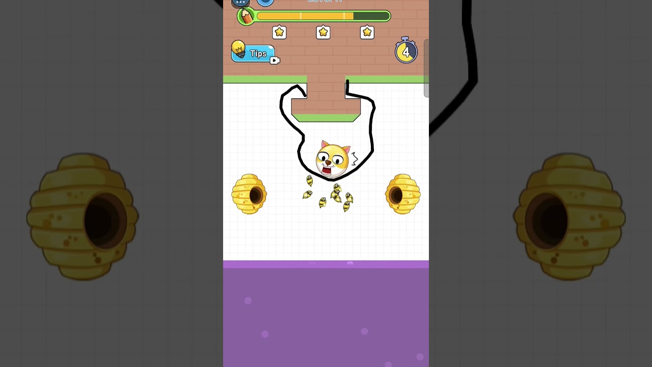 Can you save dog 🐶 from 🐝 puzzle game #viral #shorts #mobilegame