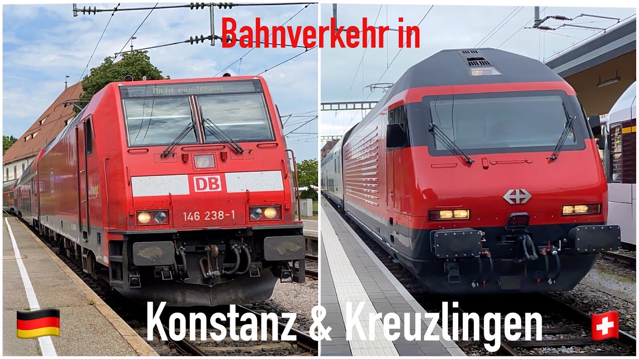 Bahnverkehr in Konstanz und Kreuzlingen | Zwei Bahnhöfe einer 