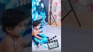 Cake smash birthday photoshoot #shorts #shortvideo #trending #viral #shortsfeed #babyboy