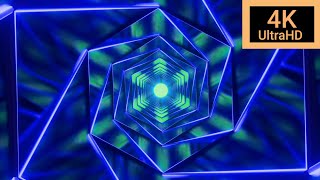 💥Geometric pattern With a Blue Green Tunnel Designs background #4k #animation #vjloops🔥✨️🚀🙏