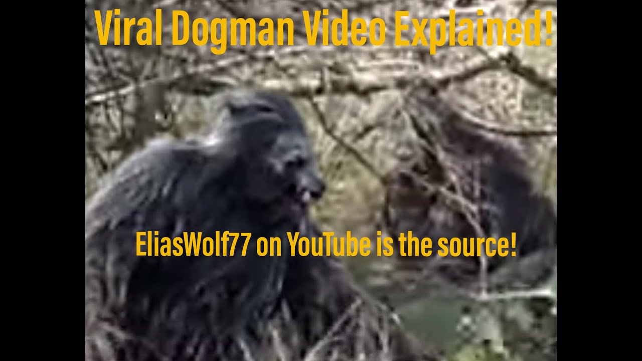 Viral Dogman footage Explained! I am the source! Werewolf footage explained!!