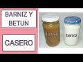 BARNIZ Y BETÚN CASERO, PARA TUS MANUALIDADES