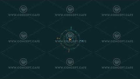 Looped animation of a measuring circle HUD element.