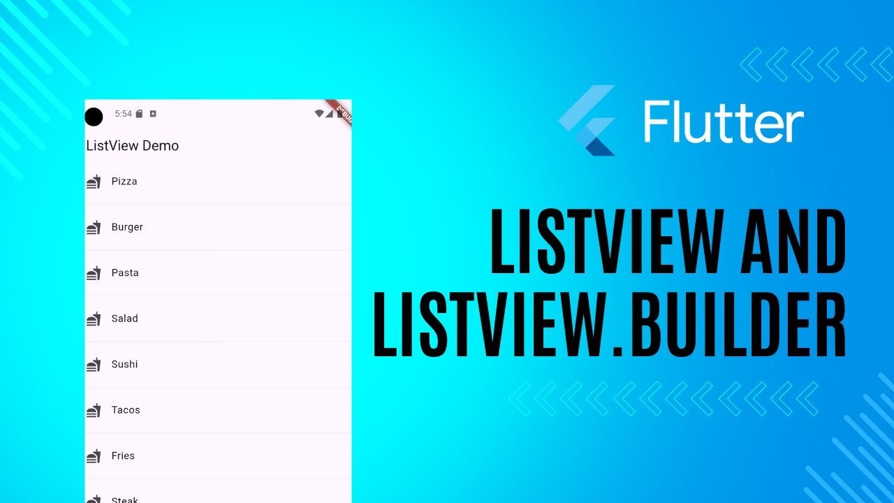 ListView and ListView Builder in Flutter - Code With Examples