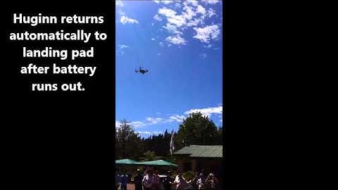 Huginn UAV Drone flight for Fire Fighting