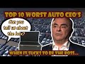 Here are the top 10 worst automotive ceos