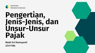 Hukum Pajak | Pengertian, Jenis-jenis & Unsur-unsur Pajak