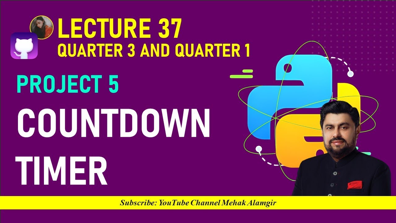 how to make countdown timer in python | giaic quarter 3 project - YouTube