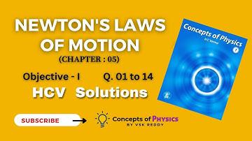 HC Verma solutions I Chapter 05 I Newton