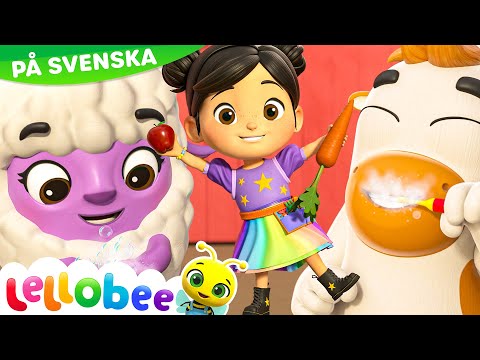 Sång om hälsosamma vanor | Lellobee Svenska | Barnsånger | Inlärningsvideor för barn