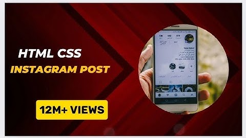 Instagram Post card by using html css | HTML CSS Tutorial | codeWithZiaul