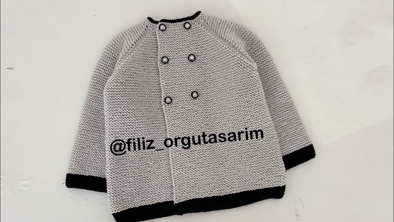 2 yaş yakadan başlama bebek hırkası