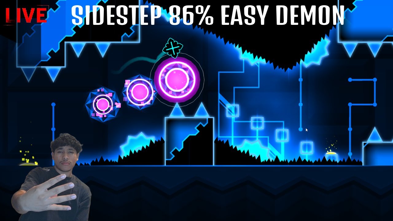 SIDESTEP 100%!!! EASY DEMON GEOMETRY DASH (HORIZONTAL) - YouTube