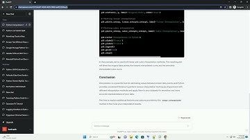 Interpolation in Python Plot