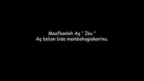 Aku rindu padamu ibu