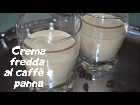 Crema fredda al caffè alla panna in bottiglia