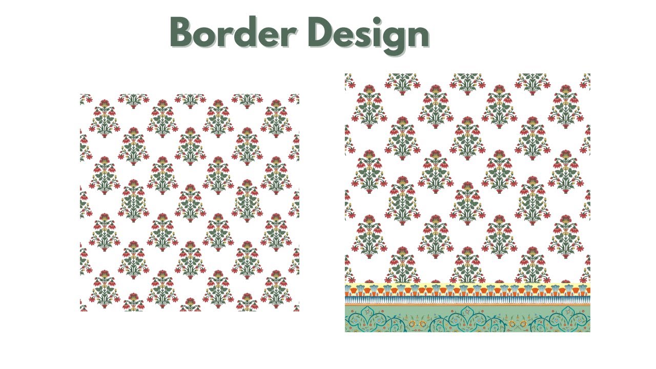 How to Create a Border Repeat Pattern in Adobe Photoshop | Textile ...