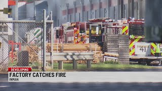 Fire reported at Spartanburg Co. factory