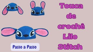 Touca de Crochê Lilo Stitch Infantil