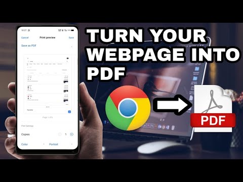How to save webpages as PDF| Web pages in to pdf