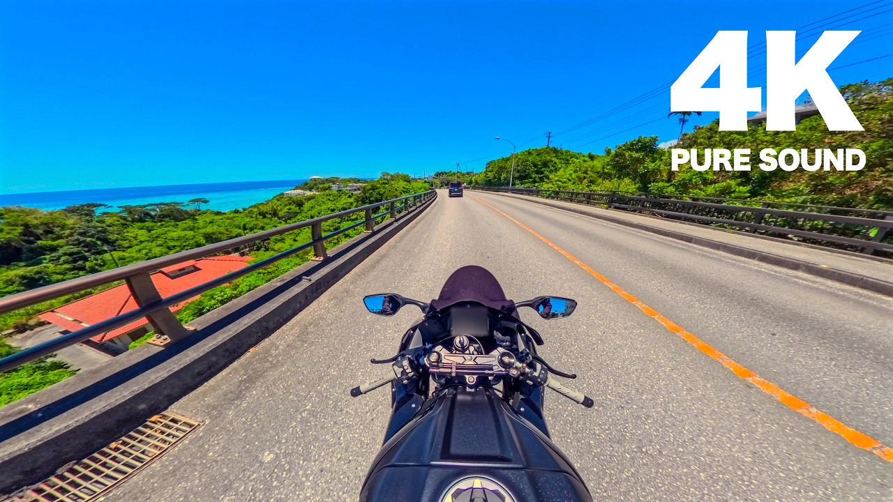 4K POV】Kawasaki ZX-10R | Emerald green sea and spectacular